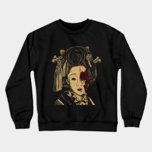 Geisha Japan beauty Traditional Halloween Crewneck Sweatshirt